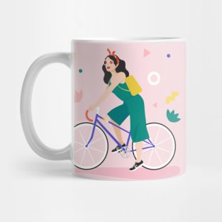 Racing bike girl Mug